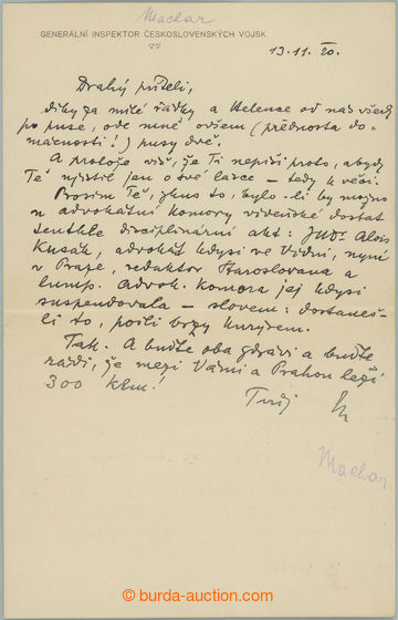 247253 - 1920 MACHAR Joseph Svatopluk (1864–1942), Czech poet, pros