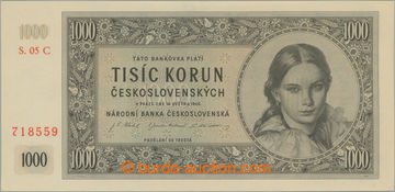 248428 - 1945 Ba.78c1, 1000Kčs 1945, II. vydání, série 05C; velmi