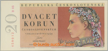 248491 - 1949 Ba.83b, 20Kčs 1949, II. vydání, série B46; bezvadn