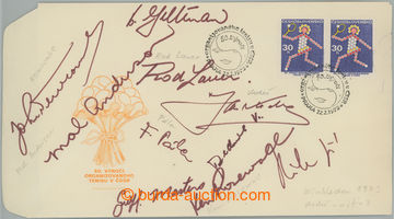 248802 - 1973 TENNIS / envelope FDC with manual signatures tenistů: