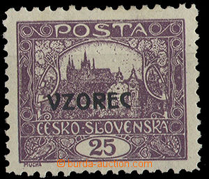 24944 - Vzorec (Specimen) 25h violet, Pof.11Lvz, c.v.. 500 CZK, min