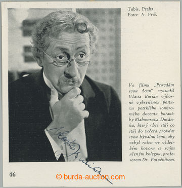 251913 - BURIAN Vlasta (1891–1962), king of comedians, actor, spor