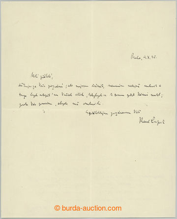 251940 - 1935 ČAPEK Karel (1890-1938), slavný český spisovatel, n