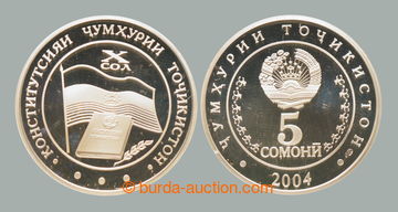 252907 - 2004 TÁDŽIKISTÁN / 5 Somoni 2004 - 10. Anniv of Independ