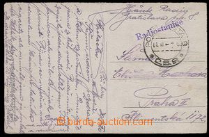 25295 - 1920 Slovakia straight line postmark Radiostanice + FP 8 /