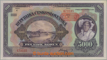 253352 - 1943 Ba.N3, 5000K 1920 s přetiskem 1943, série C, perforac