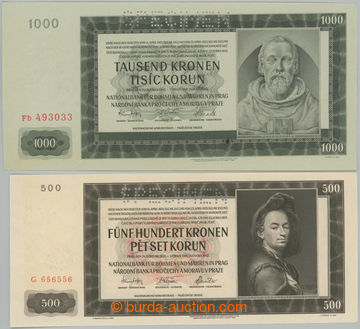 253372 - 1942 Ba.35+39a, 500K 1942, I. vydání, série G + 1000K 194