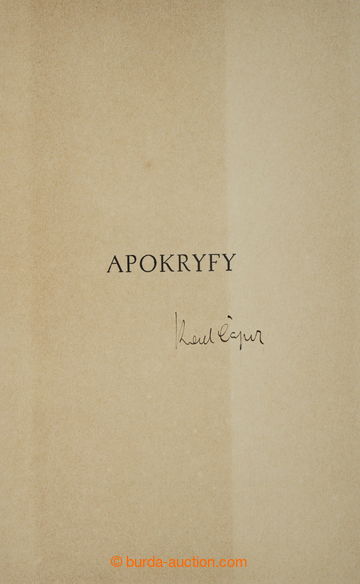 253427 - 1932 ČAPEK Karel (1890-1938), slavný český spisovatel, n