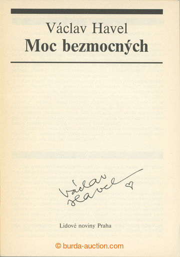 253556 - 1990 HAVEL Wenceslas (1936-2011), Czechoslovak and Czech pre