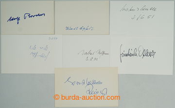 253617 - LETCI LUFTWAFFE / comp. of 7 paper slips with signatures Ge