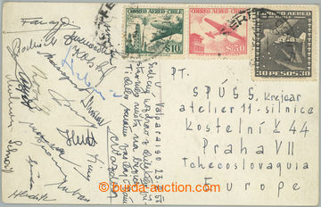 253663 - 1956 FOOTBALL / REPREZENTACE / Czechoslovakia / postcard sen