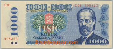 254998 - 1985 Ba.102, 1000kčs 1985, hledaná první série C01; svis