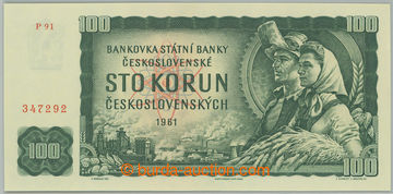 255000 - 1961 Ba.98c, 100Kčs 1961, I. vydání, série P91; bezvadn