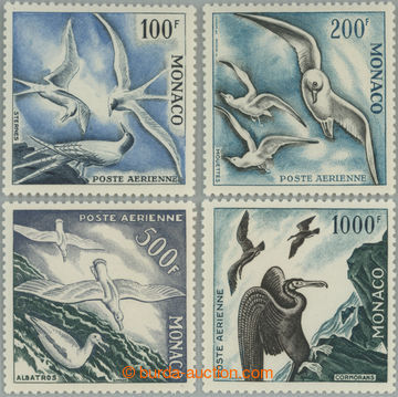 255339 - 1955 Yv.55-57, letecké - Ptáci 100Fr - 1000Fr; zcela nepat
