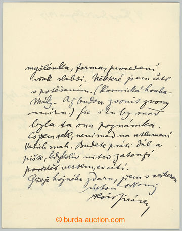 255545 - 1917 JIRÁSEK Alois (1851-1930), český prozaik a dramatik,