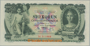 256176 - 1931 Ba.25c, 100Kč 1931, série Ic, perforace SPECIMEN; bez