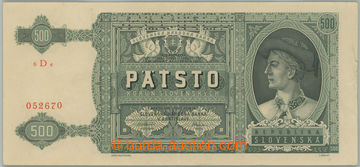256221 - 1941 Ba.52, 500Ks 1941, série 6De, perforace SPECIMEN naho