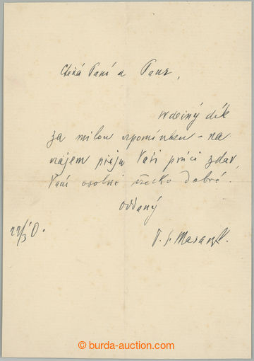 256232 - 1930 MASARYK Tomáš Garrigue (1850–1937), první českosl