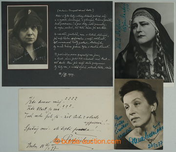 256303 - HEREČKY / selection of portrait photo postcard and cards w