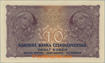 256404 - 1927 Ba.22d, 10Kč 1927, vzácnější série B032 (!), nepe