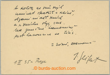 257227 - 1935 SEIFERT Jaroslav (1901–1986), Czech poet, writer, jou