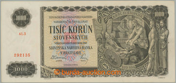 257743 - 1940 Ba.51, 1000Ks 1940, série 4L3, neperforovaná; velmi p