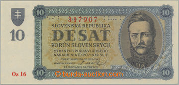 257748 - 1943 Ba.54b, 10Ks 1943, série Oz 16, perforace SPECIMEN nah