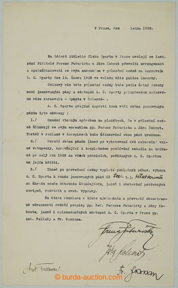258069 - 1928 FUTURISTA Ferenc (1891-1947), known Czech actor + KOHOU