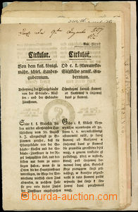 25893 - 1805 - 1836 Circulars, release comp. 8 pcs of various docume