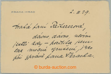 259313 - 1929 MASARYKOVÁ Alice (1879–1966), dcera TGM, veřejná