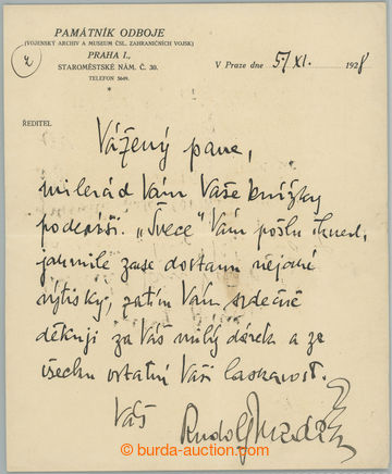 259882 - 1928 MEDEK Rudolf (1890–1940), český spisovatel, generá