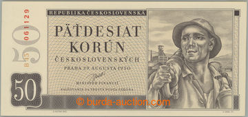 263479 - 1950 Ba.85b, 50Kčs 1950, II. vydání, série B45; bezvadn