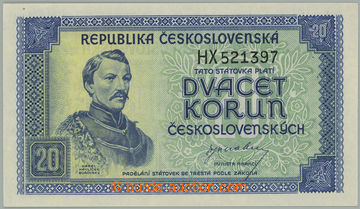 263752 - 1945 Ba.72, 20Kčs b.l. (1945), série HX; bezvadná