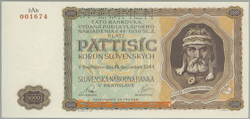 263787 - 1944 Ba.N5, 5000Ks 1944, série 2Ah, perforace SPECIMEN naho