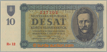 263796 - 1943 Ba.54b, 10Ks 1943, série Rv 12, perforace SPECIMEN nah