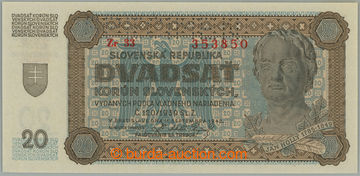 263797 - 1942 Ba.53b, 20Ks 1942, série Zr 33, perforace SPECIMEN nah