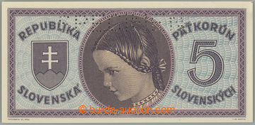 263798 - 1945 Ba.55a, 5Ks b.l. (1945), hledaná první série D 002 (