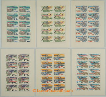 263911 - 1973 Pof.PL L74-L79, 50 let ČSA; kompletní série; celkov