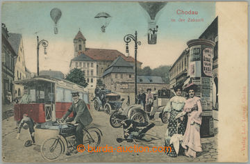 264579 - 1905 CHODOV - v budoucnosti (Chodau in der Zukunft), koláž