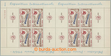 264596 - 1964 Mi.1480Klb, complete counter sheet PHILATEC 1Fr; XF, c.