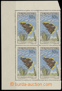 26461 - 1961 Butterflies 80h block of four with joined types, Pof.ST
