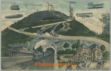 264630 - 1910 ŘÍP - v budoucnosti, koláž, letadla, vzducholoď, l