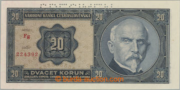 264658 - 1926 Ba.21b2, 20Kč 1926, série Fg, vzácnější varianta