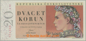265177 - 1949 Ba.83a, 20Kčs 1949, I. vydání, série A10; zcela min