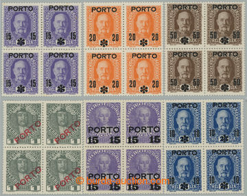 265234 - 1916 (1918) DOPLATNÍ / Pof.58-63, Přetisk PORTO, kompletn