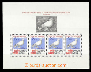 26588 - 1983 Pof.A2597B, miniature sheet Congress for Peace and life