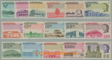 266141 - 1966-1970 SG.180-195, Alžběta II. - Motivy ½C - $5; kompl