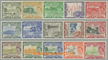 266190 - 1954-1963 SG.106a-118, Alžběta II. - Motivy ½c - $4.80; k