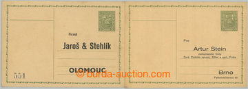 266228 - 1933 SOUKROMÝ PŘÍTISK / CDV49, Znak 50h, sestava 2ks nepo