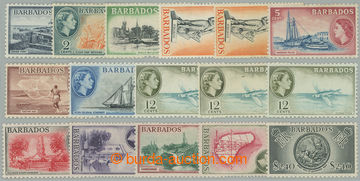 266277 - 1953-1961 SG.289-301, Alžběta II. - Motivy 1c - $2.40, pr